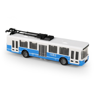 Rappa 26089 Trolejbus 16cm, otevírací dveře, modrý