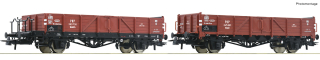H0 ROCO 6600150 2ks Otevřený vůz Wddt, PKP, Ep.3