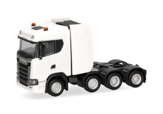 H0 Herpa 315753-003 Scania CS 20 ND, čtyřnápravový, bílý