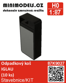H0 Minimodels 879027 odpadkový koš IGLAU (10ks)