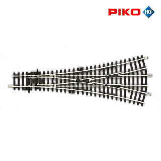 H0 PIKO 55225 Trojcestná výhybka W3 15° & 15°/R9