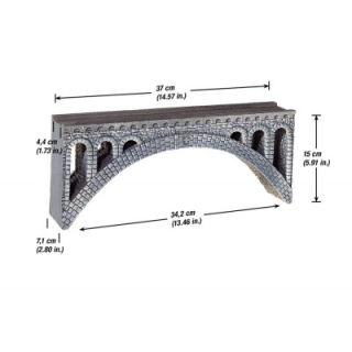 H0 Noch 58670 Rhone viadukt kamenný rovný