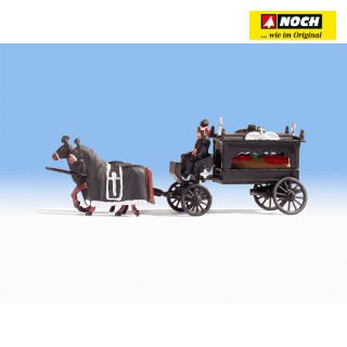 H0 Noch 16714 pohřební vůz s koňmi