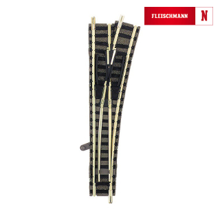 N FLEISCHMANN 9171 Výhybka 15° pravá 111 mm, izol.srdcovka