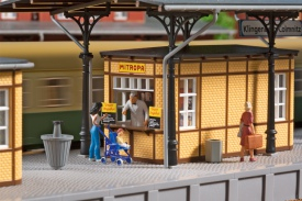 H0 Auhagen 11452 vybavení nádraží, nástupiště