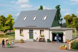 H0 Auhagen 11454 rodinný dům s garáží
