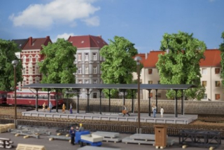 H0 Auhagen 11440 nástupiště historické, dlouhé