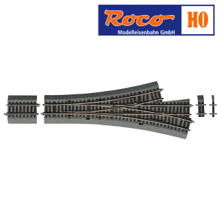 H0 ROCO 42543 LINE Výhybka třícestná - 15° / 10,8°