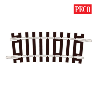 H0 Peco ST-222 Kolej oblouková R 371mm/11.25st