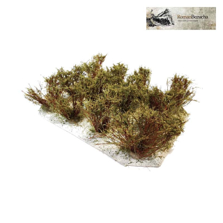 H0/TT RB K33 set 12ks keře nízké olivově zelené