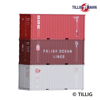 TT Tillig 07707 3x kontejner 20